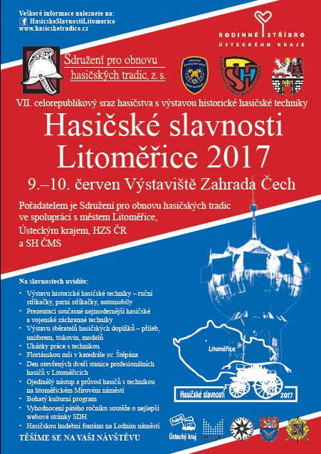 Plakát Hasičské slavnosti Litoměřice
